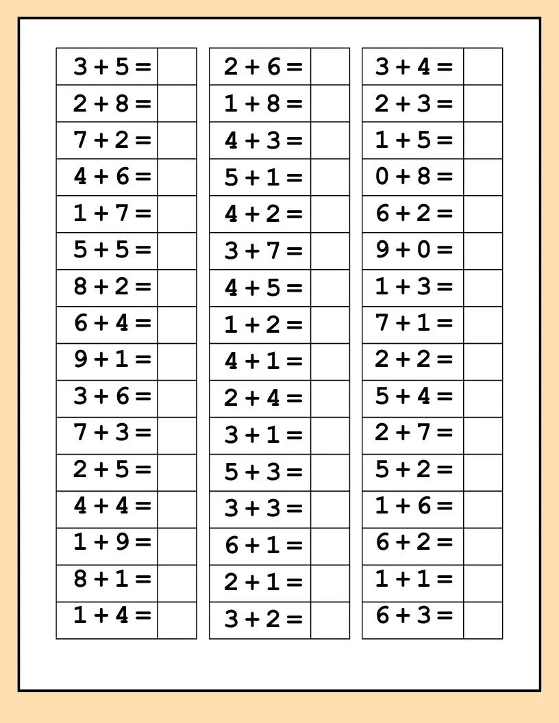 1. Sınıf toplama işlemi (48 adet)